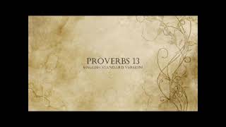 Proverbs 13 Reading (ESV)