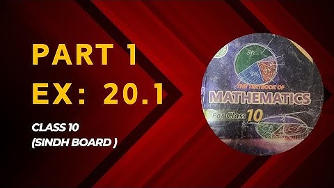 Class 10 maths| Exercise#20.1 part 1| quadratic equations| Sindh board maths| matric class maths