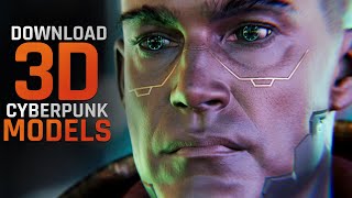 3D Cyberpunk Character Pack!!