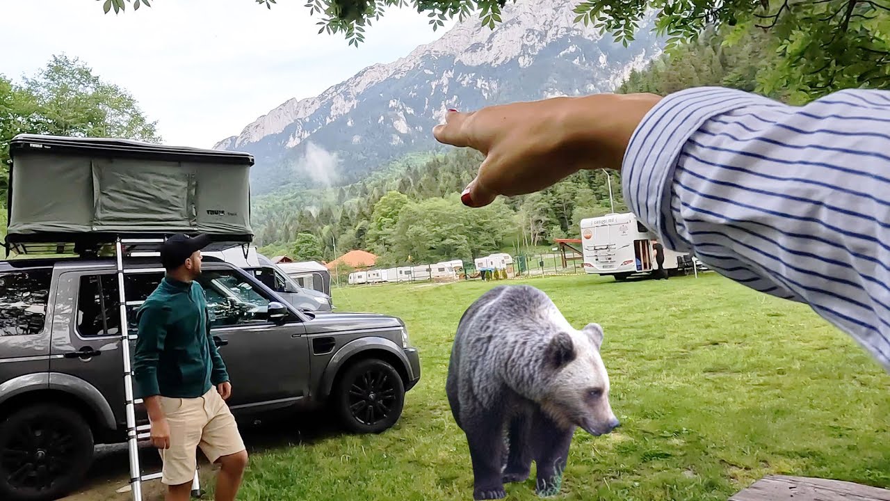 Dormim in CORTUL de pe MASINA… la munte! Furtuna + URSI CARPATINI in libertate | Zarnesti