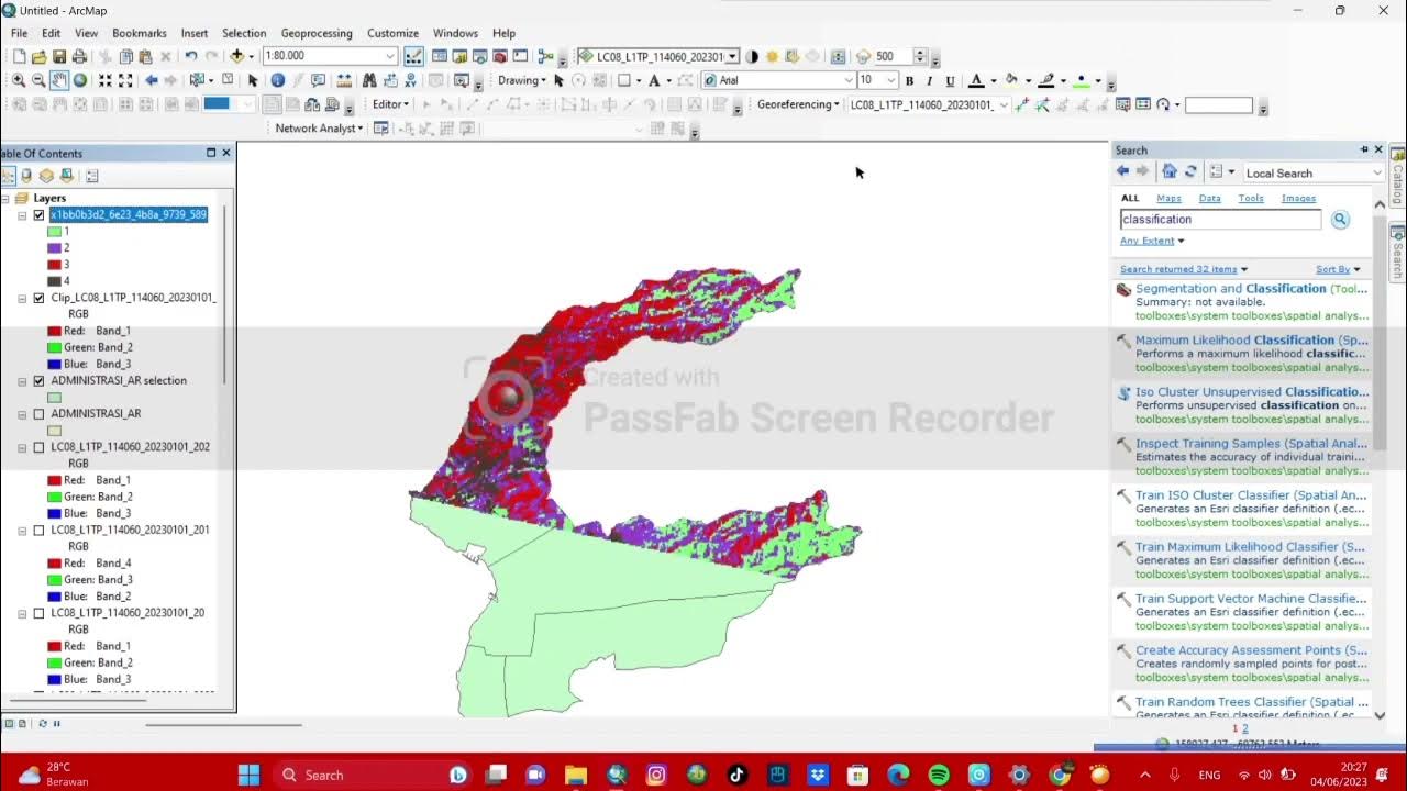 Tutorial membuat peta tutupan lahan menggunakan aplikasi arcgis youtube