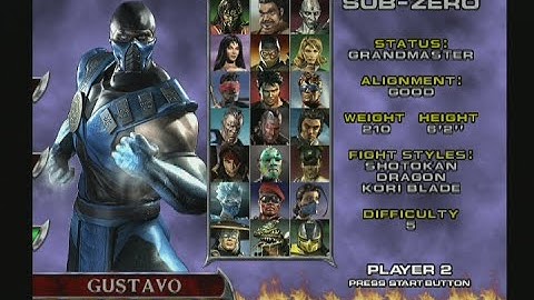 Mortal Kombat Deadly Aliance (PS2) - Sub-Zero - Arcade Mode