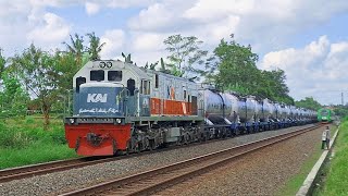 KA Mawalo Tanker Bawa Sepuluh LD Gerbong Ketel Menuju Stasiun Rewulu