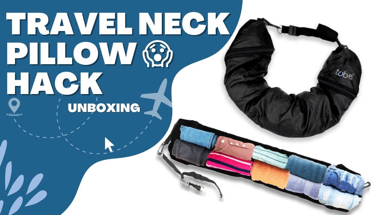 tube travel pillow you stuff with clothes
