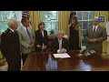 President Trump Receives an Update from Disaster Relief Organizations