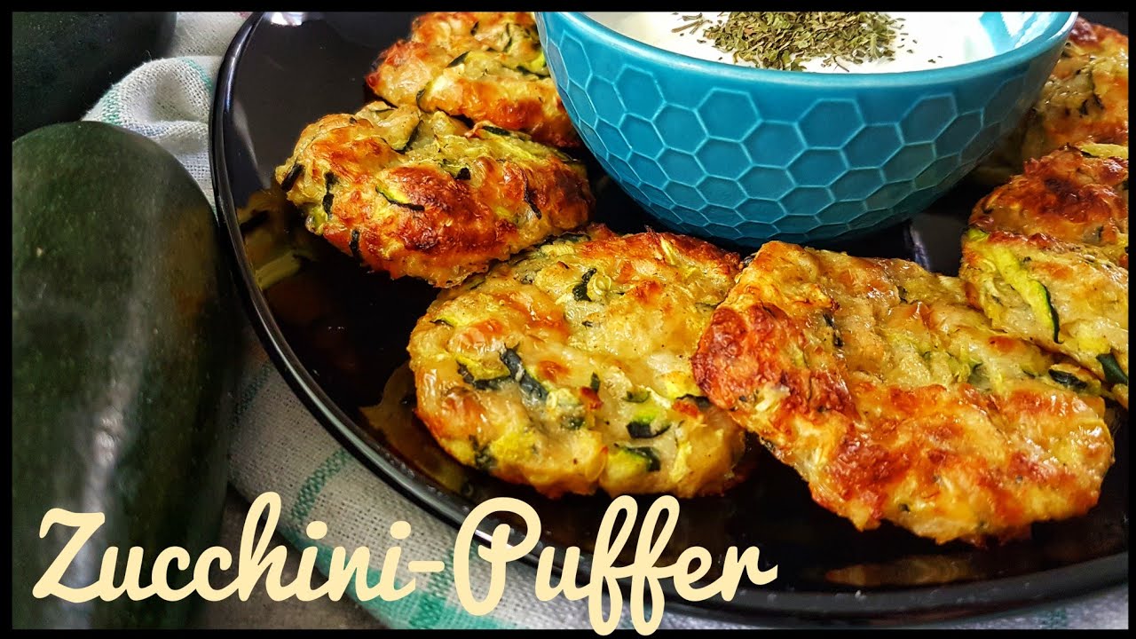 Zucchini mal anders ☆ Zucchinipuffer aus dem Backofen ☆ Gemüsepuffer ...