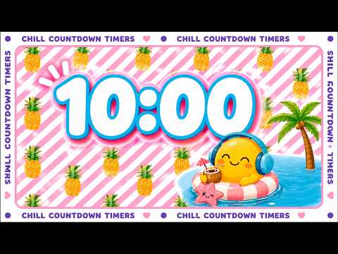 10 Minute Chill Countdown Timer | Relaxing Lofi Music for Study & Brain Break | ππππππ πππππ