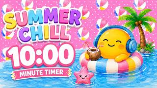☀️ 𝒔𝒖𝒎𝒎𝒆𝒓 𝒄𝒉𝒊𝒍𝒍 🌴 | 10 Minute Timer for Relaxing, Resetting & Cooling Down with Smilo™ screenshot 4