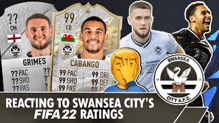 REACTING TO SWANSEA CITY PLAYER RATINGS FOR FIFA 22!