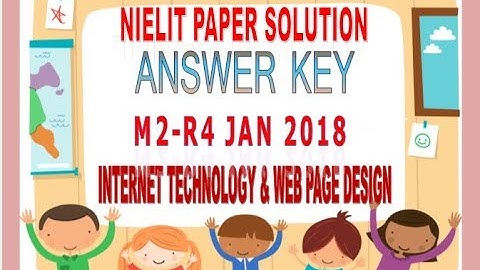 M2 R4 Internet technology and web Page Designing Jan 2018 Solution
