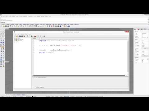 RhinoPython EvaluateCurve