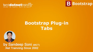 Bootstrap Tutorial - How to use Bootstrap Plug-in Tabs