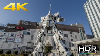 ☀️ [4K Hdr] Sunny Day In Odaiba | Gundam Statue, Tokyo Bay, Statue Of Liberty And The Ferris Wheel