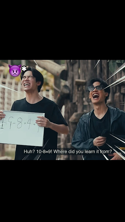 10-8=9❗️❓😂mark answer makes satang furious💢😂 #mark #gmmtv #youtubeshorts #shorts