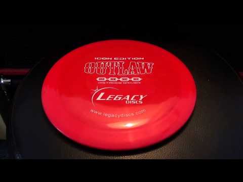 Legacy Discs Icon Outlaw Disc Golf Disc Review: Disc Golf Nerd
