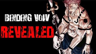 Sukuna's Binding Vow FINALLY REVEALED | Jujutsu Kaisen