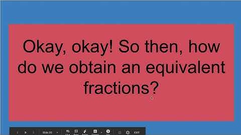 9/10 Math Lecture - Equivalent Fractions