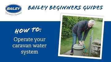 How to operate your caravan water system