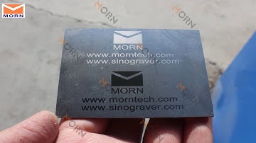 20W CAS Fiber Laser Marking Machine Engraving Video for Ukraine Customer | MORN® LASER