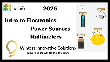 L4 - Intro to Power Sources and Multimeters in tinkerCad #tinkercad #education