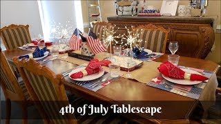 4th of July Tablescape | Red, White & Blue Table Decor | What's Up Wednesday!