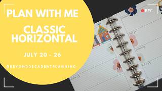 Plan With Me! | Classic Horizontal KOAP Planner | Live Love Posh Stickers | July 20 - 26, 2026