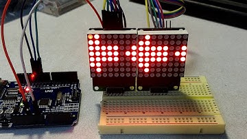 【Arduino電路實驗】8x8點矩陣(串聯2個)