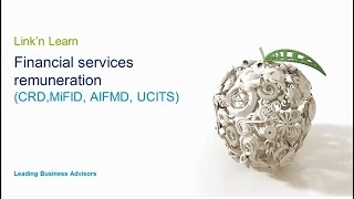 Link'n Learn - Remuneration (CRD, MiFID, AIFMD, UCITS)