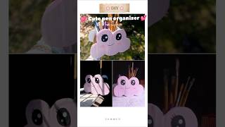 ✨DIY CUTE CLOUD Pen Holder ☁️💖 | Easy Desk Organizer | #craft #youtubeshorts #viralvideo #trending
