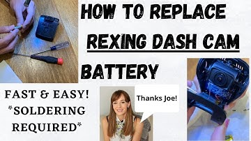 How to REPLACE DASH CAM Battery- [Step-by-step with Rexing]