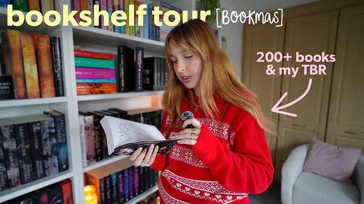 Bookshelf tour! Every single book I own & my physical TBR...📖⭐️ | Bookmas day 7 [vlogmas]