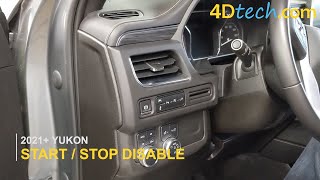GMC Yukon Chevy Tahoe Suburban DISABLE Auto Start/Stop Feature  Turn ON and OFF permanently [2021+]