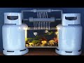 CRAZY IDEA - Try on Making Aquariums from Gas Tank | Unexpected Results