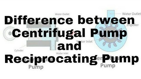 Difference Between Centrifugal Pump and Reciprocating Pump | Centrifugal Pump vs. Reciprocating Pump