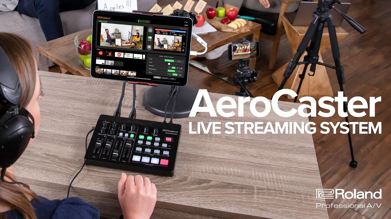 卸売り ROLAND ローランド AeroCaster VRC-01 スマホ の カメラ映像 をワイヤレスで転送 iPad での ライブ配信  を手軽に行えるシステム