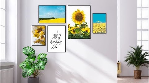 Tranh treo tường canvas hoa hướng dương Amia 1789