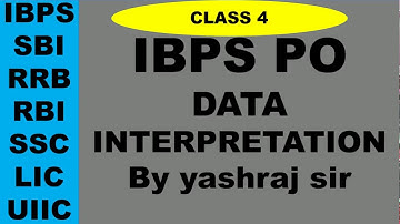 DATA INTERPRETATION FOR RRB CLERK BY YASHRAJ SIR