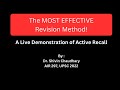 How to revise effectively  active recall  live demonstration