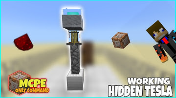 Mcpe Only Command | Hidden Tesla/Laser Tower Defense | Mcpe Command Block Creations