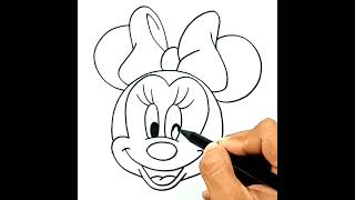 How To Draw Minnie Mouse