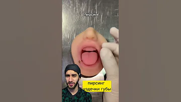 прокол уздечки губы