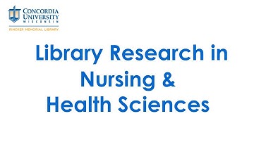 Health Sciences Library Research