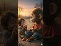 Last Food Given Away 😢❤️ | Monkey Boy Emotional Story #shorts #viral #sad