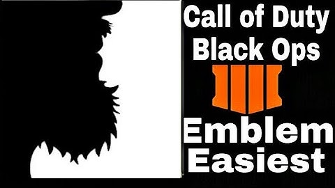 Call of Duty Black Ops 4 Cod Bo4 Easiest Emblem Tutorial