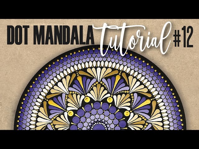 How To Paint A Full Mandala With A Unique Swoosh! 