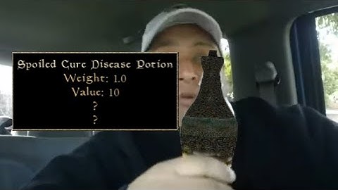 Drinking Spoiled Potion in Morrowind