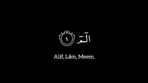 الٓمٓ - الآية ١ إلى ٣٠ - سورة لقمان - ياسر الدوسري - شاشة سوداء