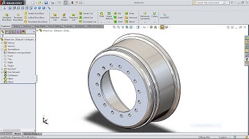 SolidWorks Tutorial | Forklift 8. Wheel Rim