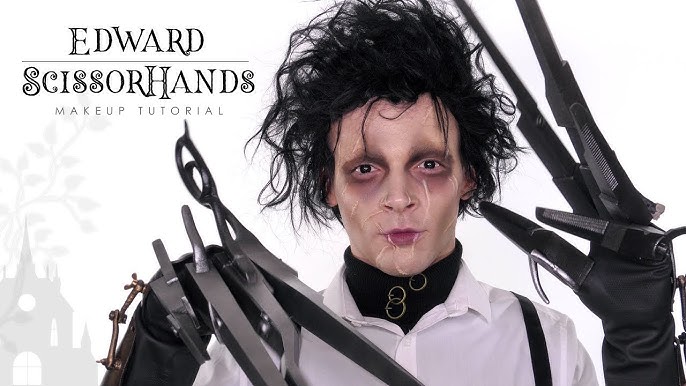 Halloween -Carnevale/ Edward mani di forbice / Edward Scissorhands -  Tutorial costume e makeup 