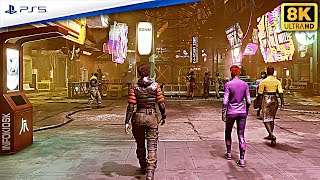 Starfield - Exploring The Cyberpunk "NEON" City! Free Roam 4k 60fps Max Settings PC Gameplay screenshot 1